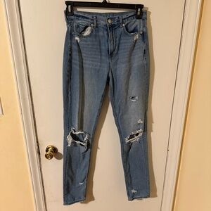 American Eagle, mom jeans size 4, extra long